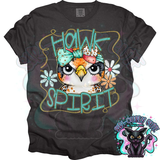 Funky Retro Spirit Hawk Mascot