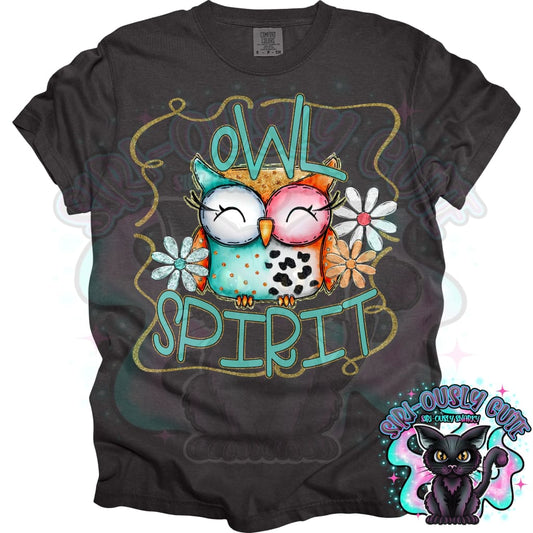 Funky Retro Spirit Owl Mascot