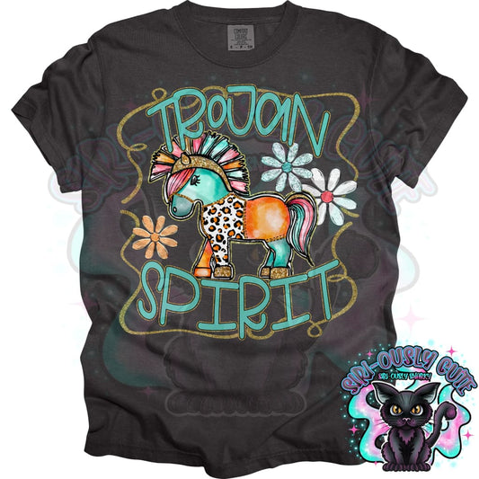 Funky Retro Spirit Trojan 2 Mascot