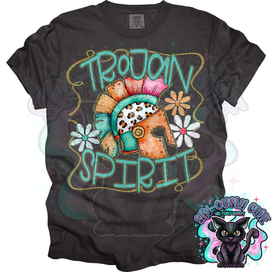 Funky Retro Spirit Trojan Mascot