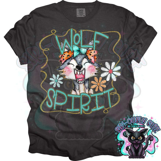 Funky Retro Spirit Wolf Mascot