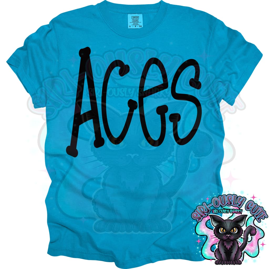 Funky Serif Aces Mascot