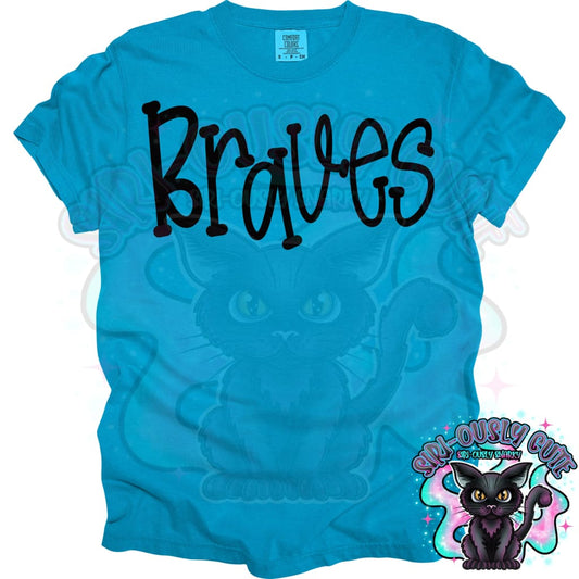 Funky Serif Braves Mascot