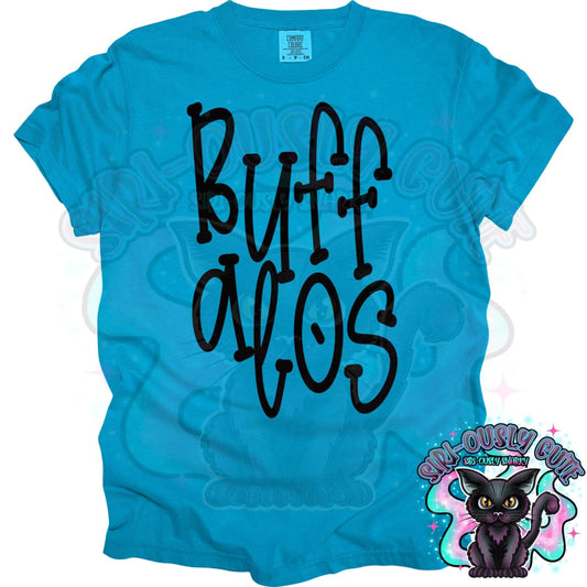 Funky Serif Buffalos Mascot