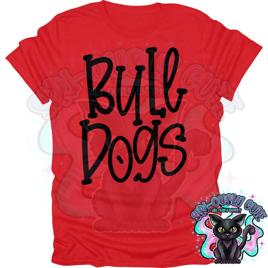 Funky Serif Bulldogs Mascot