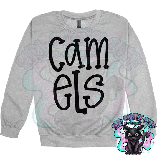 Funky Serif Camels Mascot
