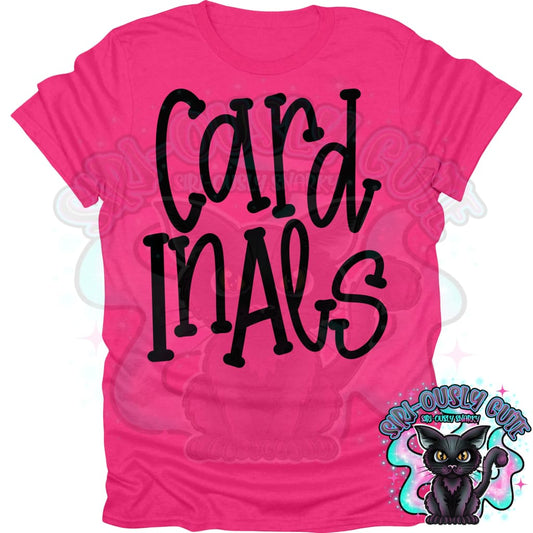 Funky Serif Cardinals Mascot