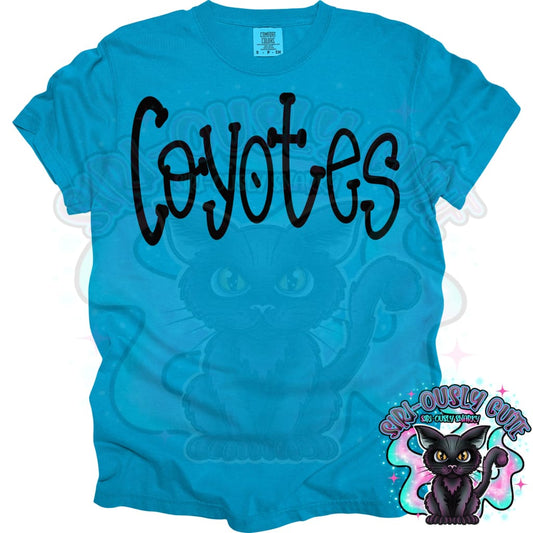 Funky Serif Coyotes Mascot