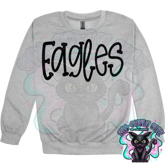 Funky Serif Eagles Mascot