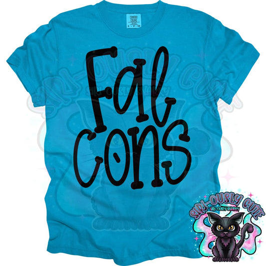 Funky Serif Falcons Mascot