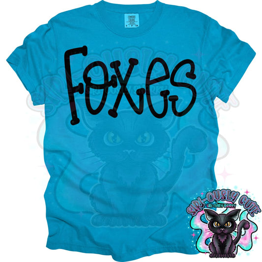 Funky Serif Foxes Mascot