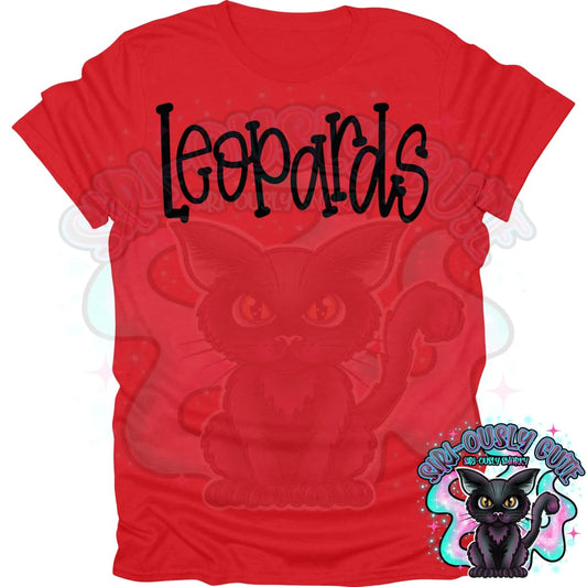 Funky Serif Leopards Mascot