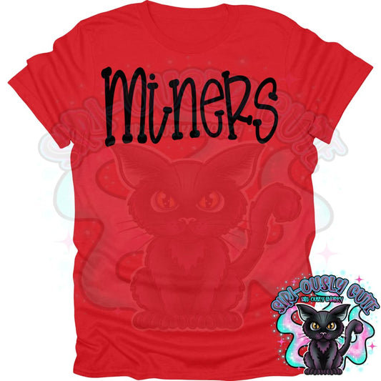 Funky Serif Miners Mascot