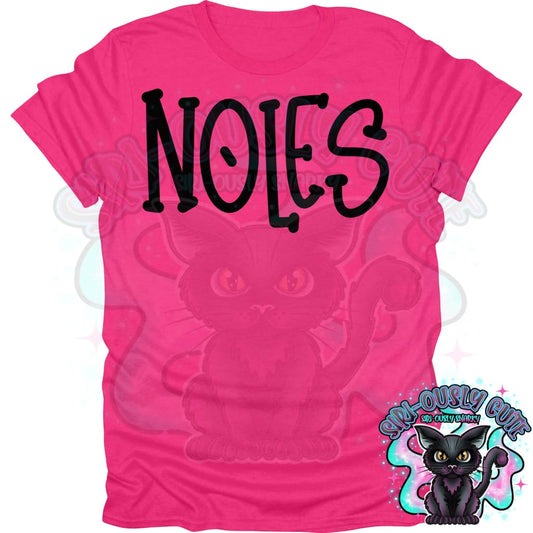 Funky Serif Noles Mascot