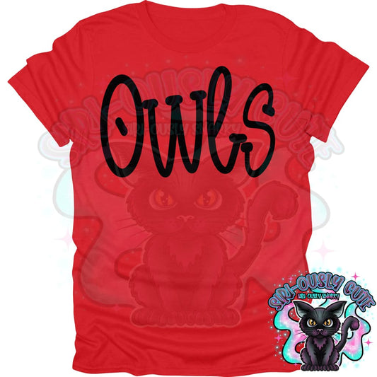 Funky Serif Owls Mascot