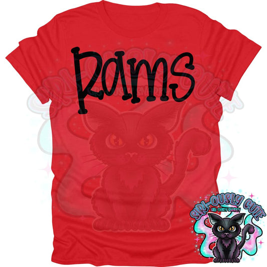 Funky Serif Rams Mascot