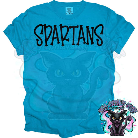 Funky Serif Spartans 2 Mascot
