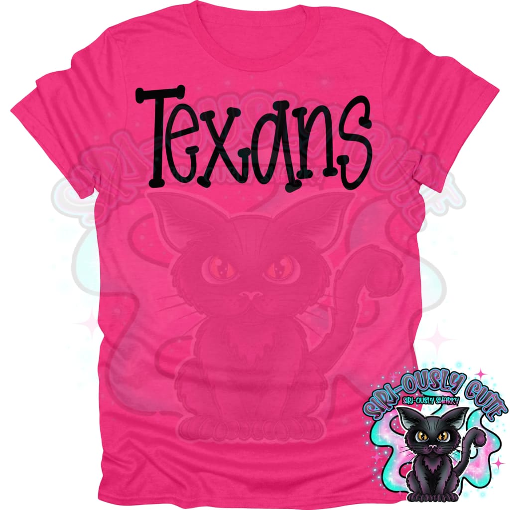 Funky Serif Texans Mascot