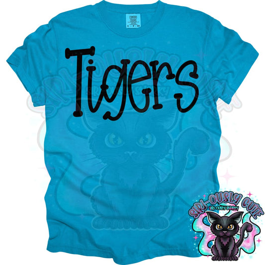 Funky Serif Tigers Mascot