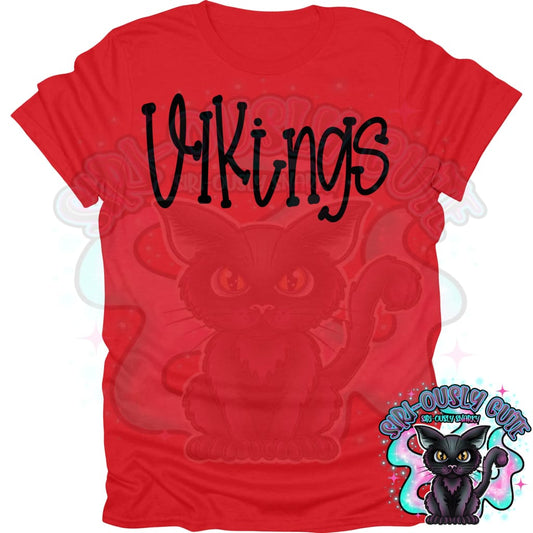 Funky Serif Vikings Mascot