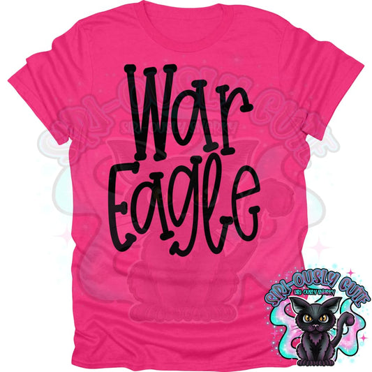 Funky Serif War Eagle Mascot