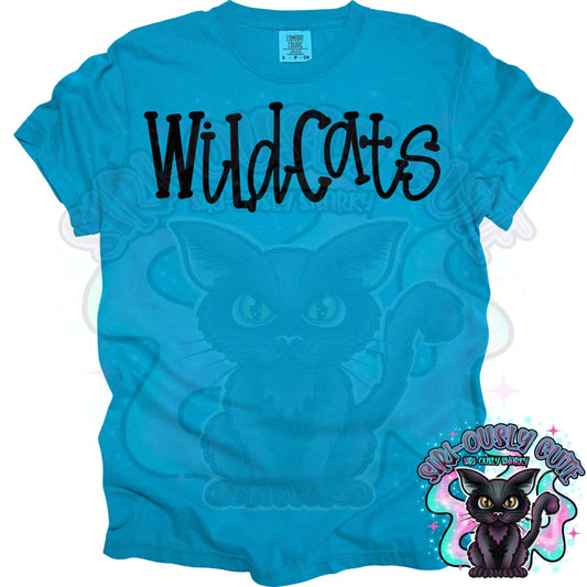 Funky Serif Wildcats 2 Mascot