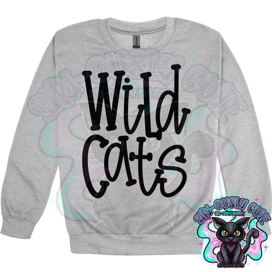Funky Serif Wildcats Mascot