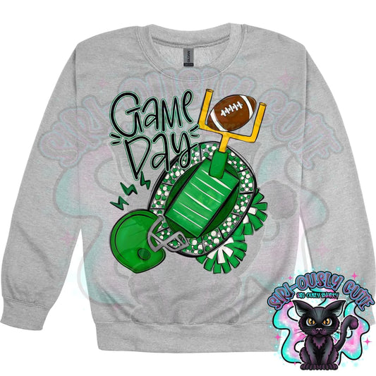 Game Day Football Field Green Mascot