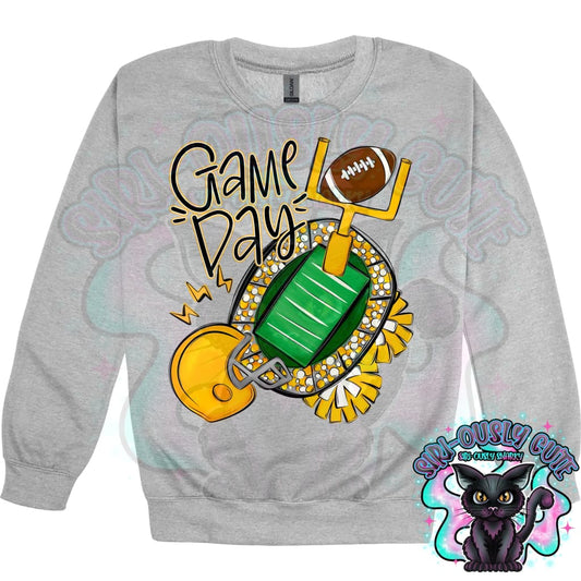Game Day Football Field Yellow Mascot
