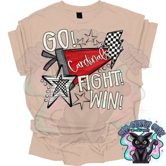 Go Fit Win Pennants Cardinals Red Mascot