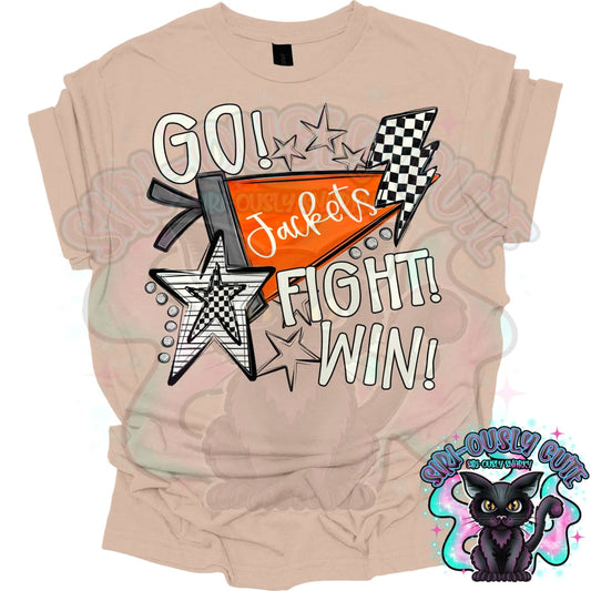 Go Fit Win Pennants Jackets Orange Mascot
