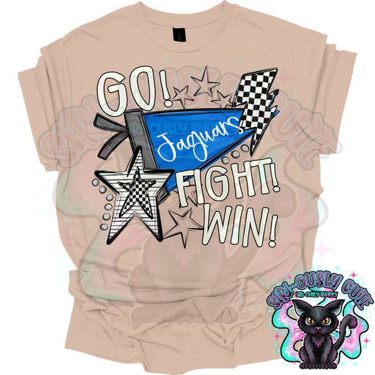 Go Fit Win Pennants Jaguars Blue Mascot