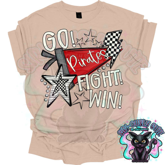 Go Fit Win Pennants Pirates Red Mascot