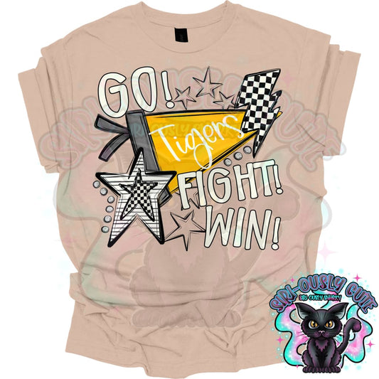 Go Fit Win Pennants Tigers Yellow Mascot