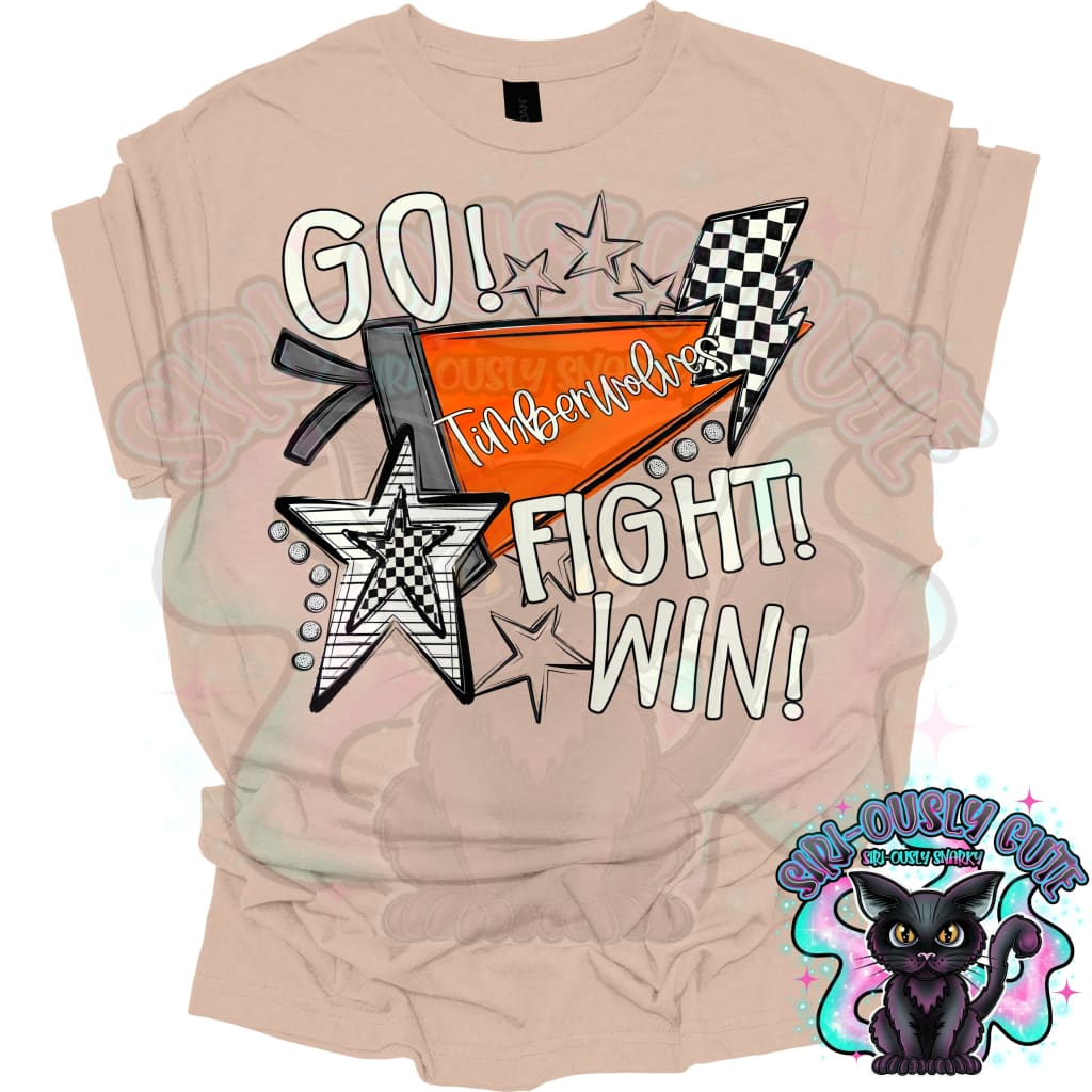 Go Fit Win Pennants Timberwolves Orange Mascot