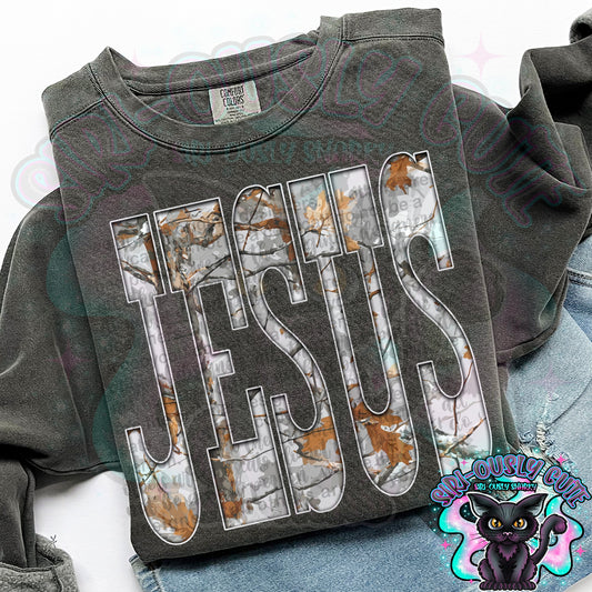 Gray Camo Jesus