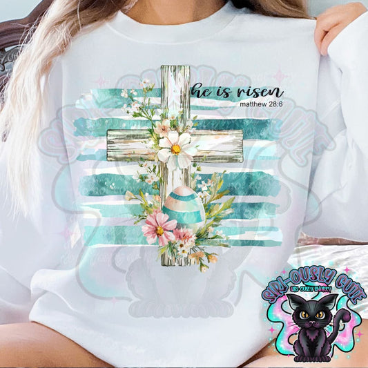 He Is Risen Cross Clothing