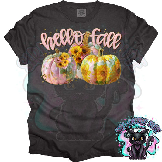 HELLO FALL PINK PUMPKINS Clothing