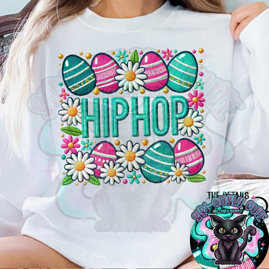 Hip Hop Easter FauxEmb Clothing