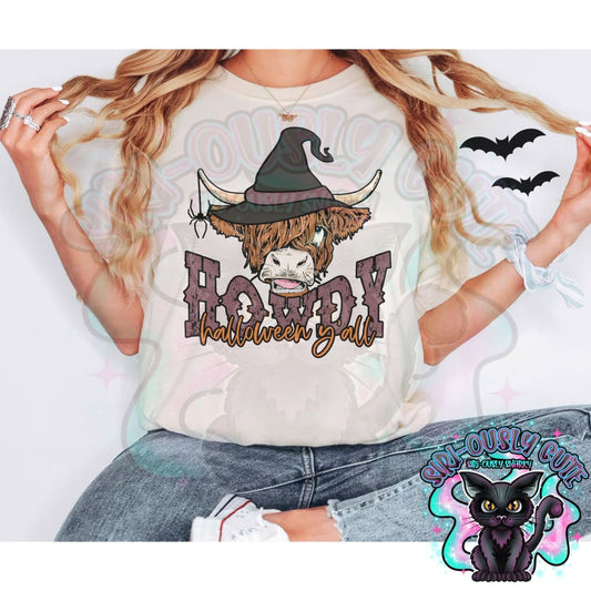 Howdy Halloween Yall Cow Clothing