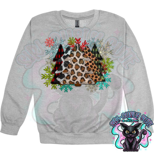 Leopard acrylic christmas trees Clothing