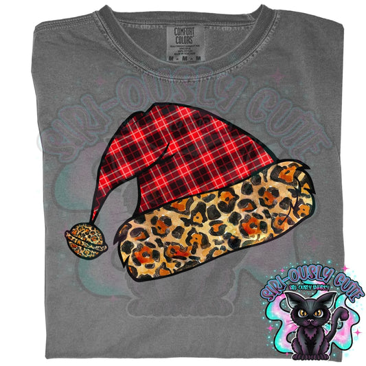 Leopard Santa Hat Clothing