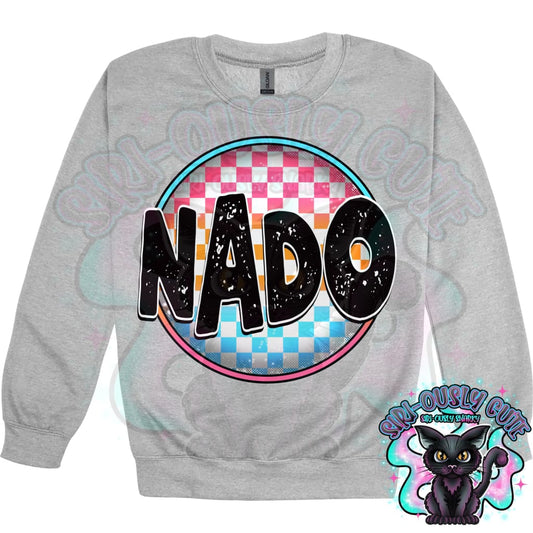 Neon Checker Circle Mascot NADO Mascot