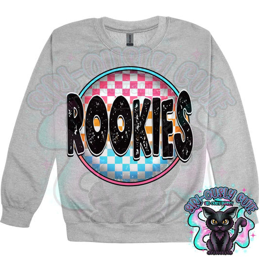 Neon Checker Circle Mascot Rookies Mascot