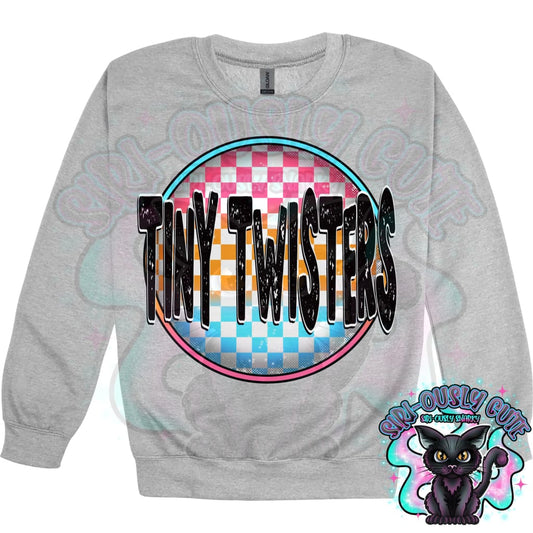 Neon Checker Circle Mascot Tiny Twisters Mascot