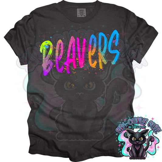 Neon Mascots Beavers Mascot