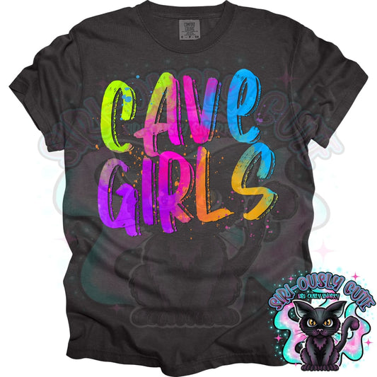 Neon Mascots Cavegirls Mascot