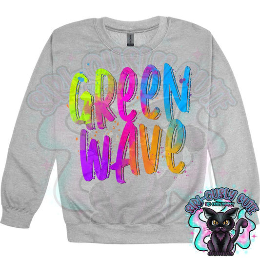 Neon Mascots Greenwave Mascot