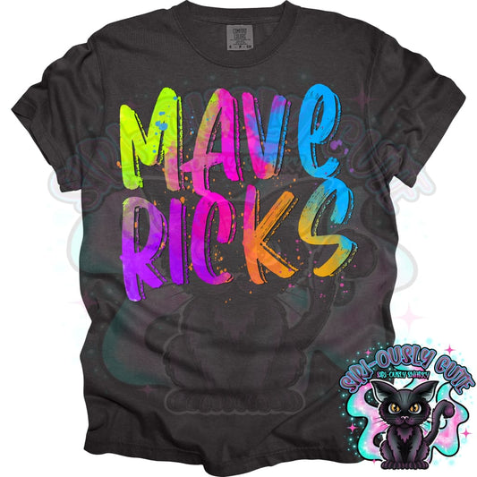 Neon Mascots Mavericks Mascot