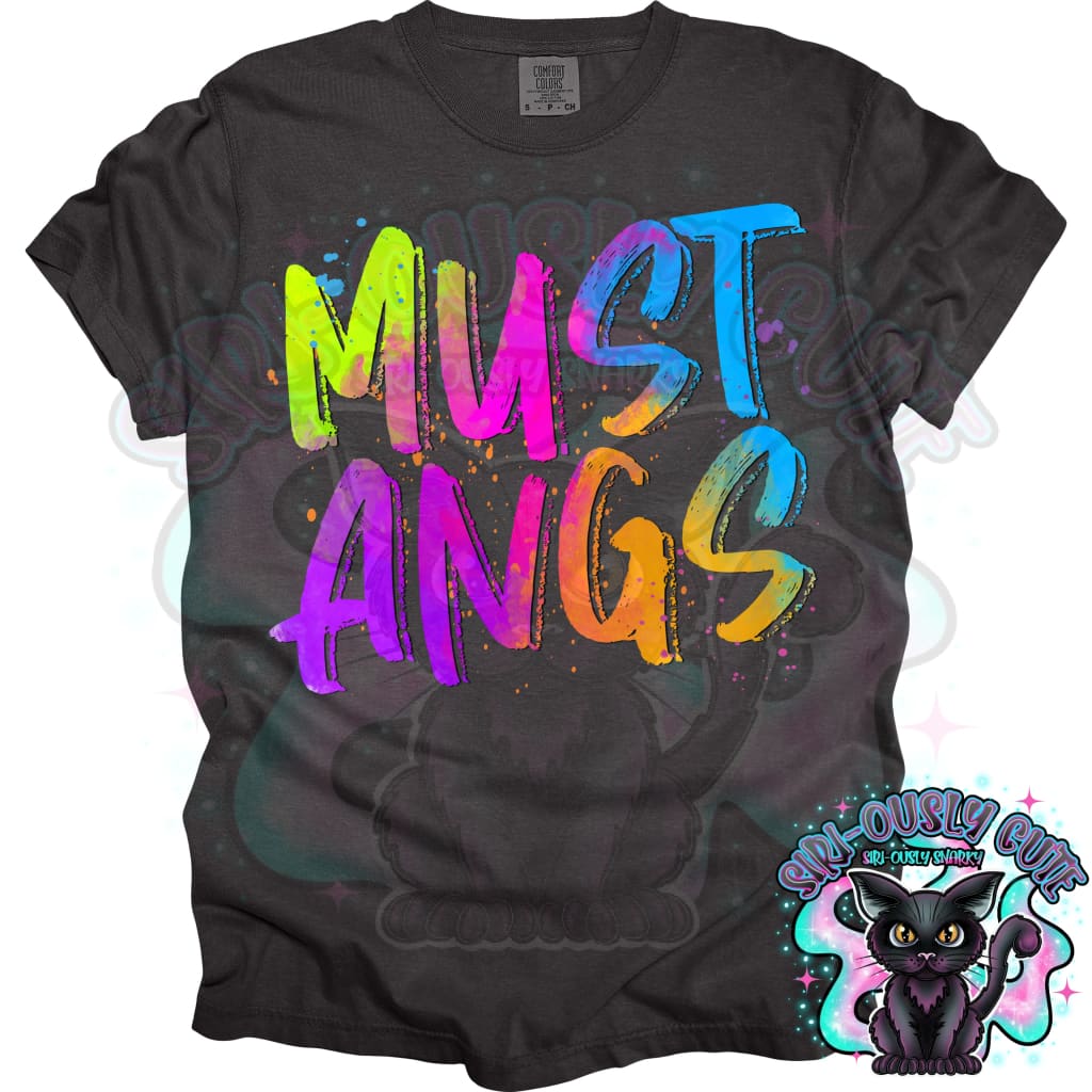 Neon Mascots Mustangs Mascot